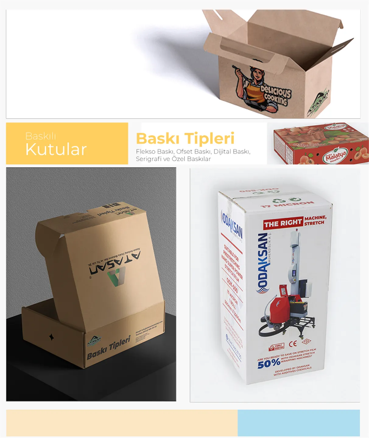 Baskılı Kutular ve Baskı Tipleri
